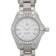TAG HEUER Aquaracer Diamond Bezel WBD1413.BA0741 SS White Shell White Dial Quart