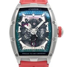 CVSTOS Challenge Jetliner PROUD TO BE MEXICAN Skeleton SS Titanium Men Automatic