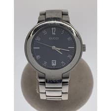 Used GUCCI◆Quartz watch/analog/GRY/SLV/8900M