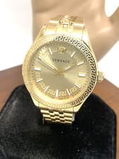 Versace Women's Watch VEVH00720 Hellenyium Swiss Quartz Gold Steel 36mm