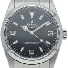 ROLEX Explorer 1 Only Switzerland 14270(A) Stainless Steel mensWatch black USED