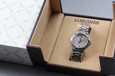【 N MINT in BOX 】 LONGINES Conquest L1.631.4 Quartz White Date Men's Watch JAPAN