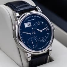 A.Lange & Sohne Lange 1 Daymatic white gold w/ blue dial! Ref 320.028 Automatic!