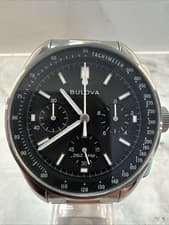 Bulova 96A299 Lunar Pilot 43.5 mm Quartz Stainless Steel Mens Watch