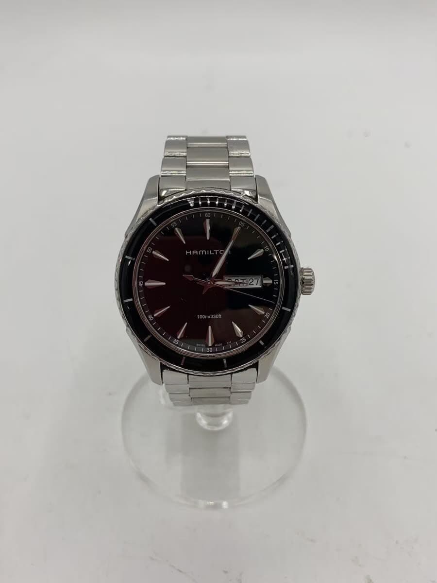 HAMILTON Quartz Watch Analog Stainless BLK SLV H375110