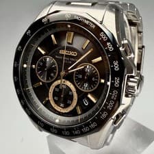 Seiko JJ018 Radio Solar Titanium Black 10BAR Men’s Watch Used SA410