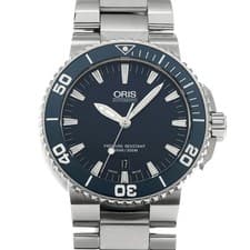 ORIS Aquis Date 01 733 7653 4155-07 8 26 01PEB Blue Automatic Men #W3067