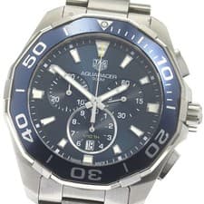 TAG HEUER CAY111B Aquaracer Chronograph Date Quartz Men s 869374 ev10 from JAPAN