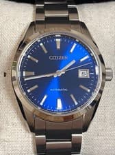 Citizen NB1050 59L Automatic Watch Blue Dial Stainless Steel Timepiece
