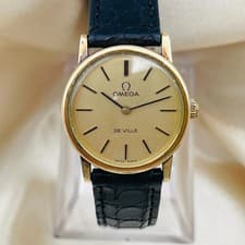 Omega De Ville Lady Manual Winding Gold/Black Used Watch