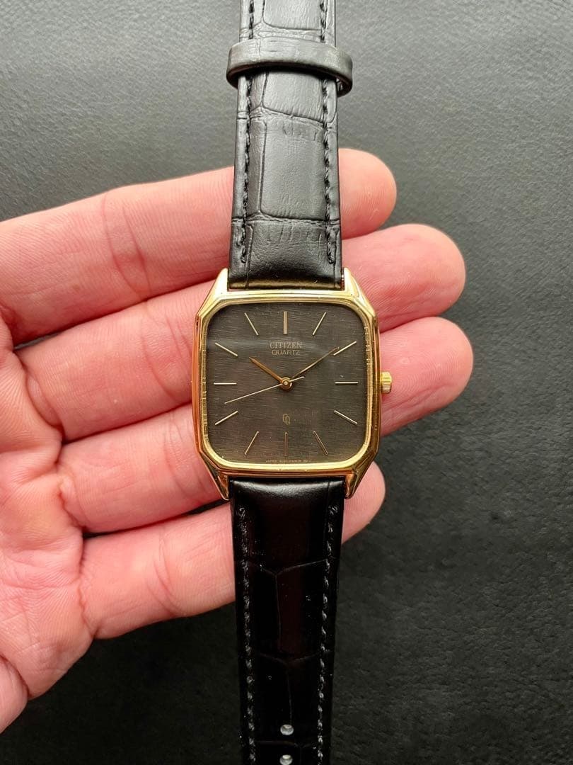 Used CITIZEN Quartz Tank Rectangular Square Vintage