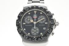 【Exc+4】 TAG HEUER Formula 1 571.513T Black Chronograph Men's Quartz Watch