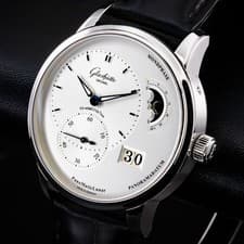 Glashütte Original PanoMaticLunar 40mm Silver Dial 1-90-02-42-32-50 Complete