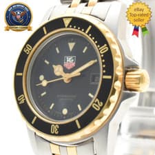 Vintage [NEAR MINT] TAG Heuer 1000 925.208H Quartz Gold Black Dial Women’s Watch