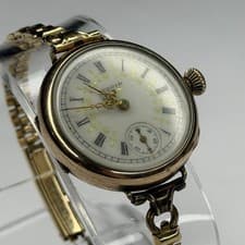 Vintage Elgin 15J Grade 130 Model 1 - 20 Year Case Women's Wrist Watch - WORKS