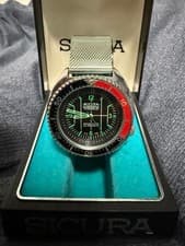 Sicura Submarine Manual Watch 17 Jewels Vintage 1970s