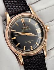 Omega Constellation 1958 Black Dial Rose Gold Cap 2943 Cal 504 Elvis Era