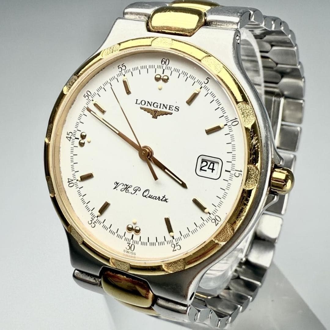 Longines Conquest VHP Watch 35mm 18cm White Dial Quartz Classic Mens