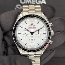 2024 Omega Speedmaster Moonwatch 42mm White Dial Watch 310.30.42.50.04.001
