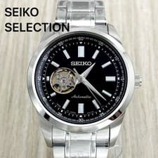 Seiko Selection SCVE053 Automatic Mens Watch Black Dial 42mm Stainless