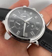 Maurice Lacroix Les Classiques LC1138 40mm Chronograph Moon Phase Quartz STEEL