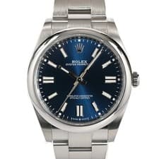ROLEX Rolex 124300 Blue Case Size 41mm Wrist Size 18cm Men's Used Watch #41721