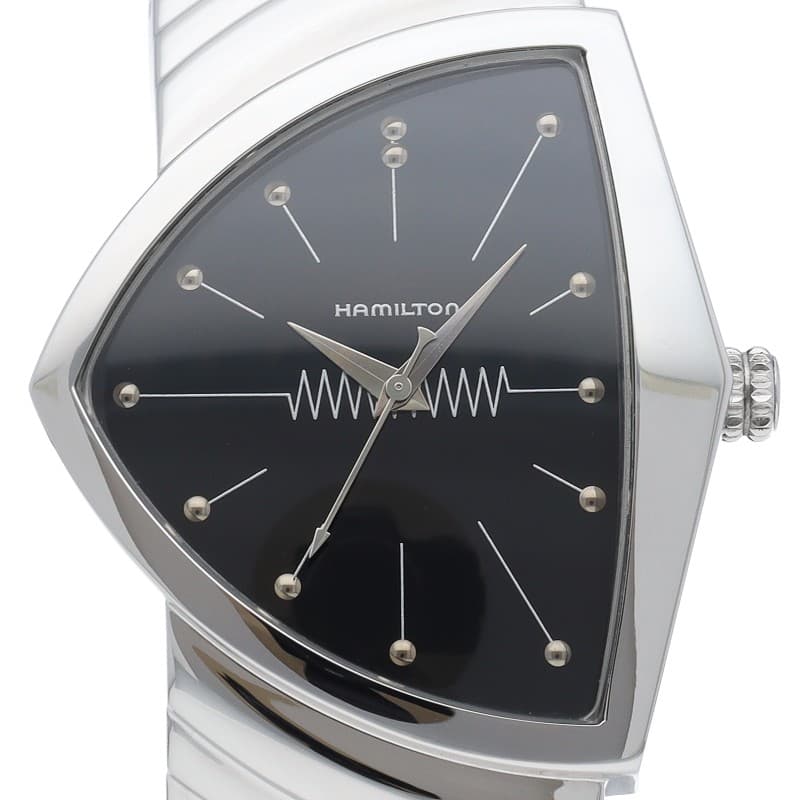 HAMILTON ventura men's watch H24411732 Stainless Steel / Leather mensWatch b...