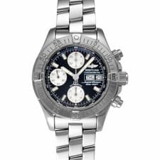 BREITLING A111B83PRS Chrono Superocean Watch Automatic Black Dial A13340 SS Auto