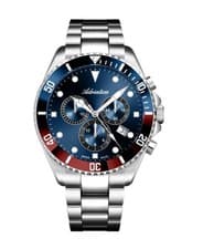ADRIATICA Men Casual Watch Classic Dress Blue Dial Waterproof Swiss Chronograph