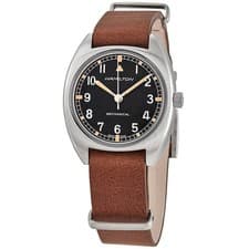 Hamilton Khaki Pilot Pioneer Hand Wind Black Dial Men's Watch H76419531