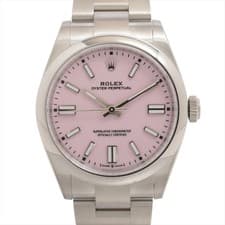Rolex OYSTER PERPETUAL 41 134300 SS SS AT candy pink dial
