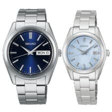 SEIKO SBTH009 Blue & Light Blue Quartz Pair Watch Set