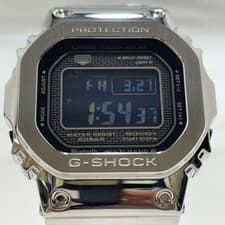 G-SHOCK GMW-B5000D-1JF Radio-Solar Full Metal Silver Used CASIO
