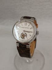 LOUIS VUITTON Tambour Moonstar Q8J10 Nano Monogram Quartz WeMen's Watch RANK:B