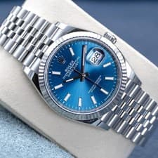Rolex Datejust 126234 Blue Dial Fluted 36mm 2025 New Box & Papers