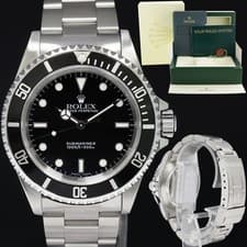 2006 MINT Rolex Submariner No-Date 2 Line Dial 14060M Steel Black 40mm Watch Box