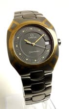 OMEGA Polaris 396.0981 Quartz Titanium Men's Watch Gray Dial Swiss Made