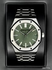 2025 Audemars Piguet  Royal Oak  41mm 15510ST Stainless Steel Green Dial