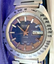 Vintage 1970s Benrus Citation Electronic wristwatch with box and papers
