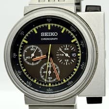 SEIKO Spirit Chronograph 7T12-0BL0 Limited 3000 Edition Vintage Collection Black