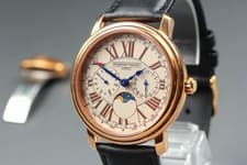 Frederique Constant FC-270x3P4/5/6 Moon Phase Roman Quartz Men's Watch Japan