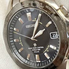 Seiko Brightz SAGZ045  7B25-0AA0 Radio Solar Men’s Watch made in Japan As Is