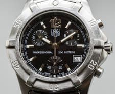 [Vintage] Tag heuer Professional CN1110 Chronograph Quartz Men's Watch JAPAN