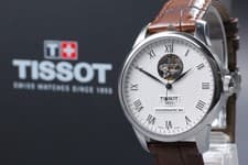 "N MINT w/Box"  TISSOT Powermatic 80 T006407B Open Heart Automatic Men's Watch