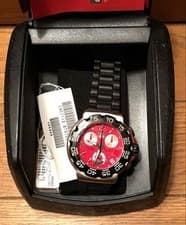 TAG Heuer Chronograph Red Dial CAC1112 Watch No Battery