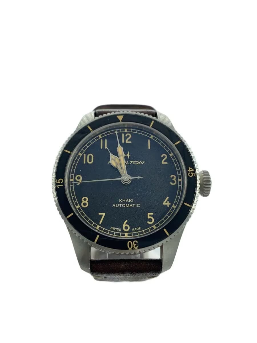 HAMILTON Automatic Watch Analog Leather BLK H762050