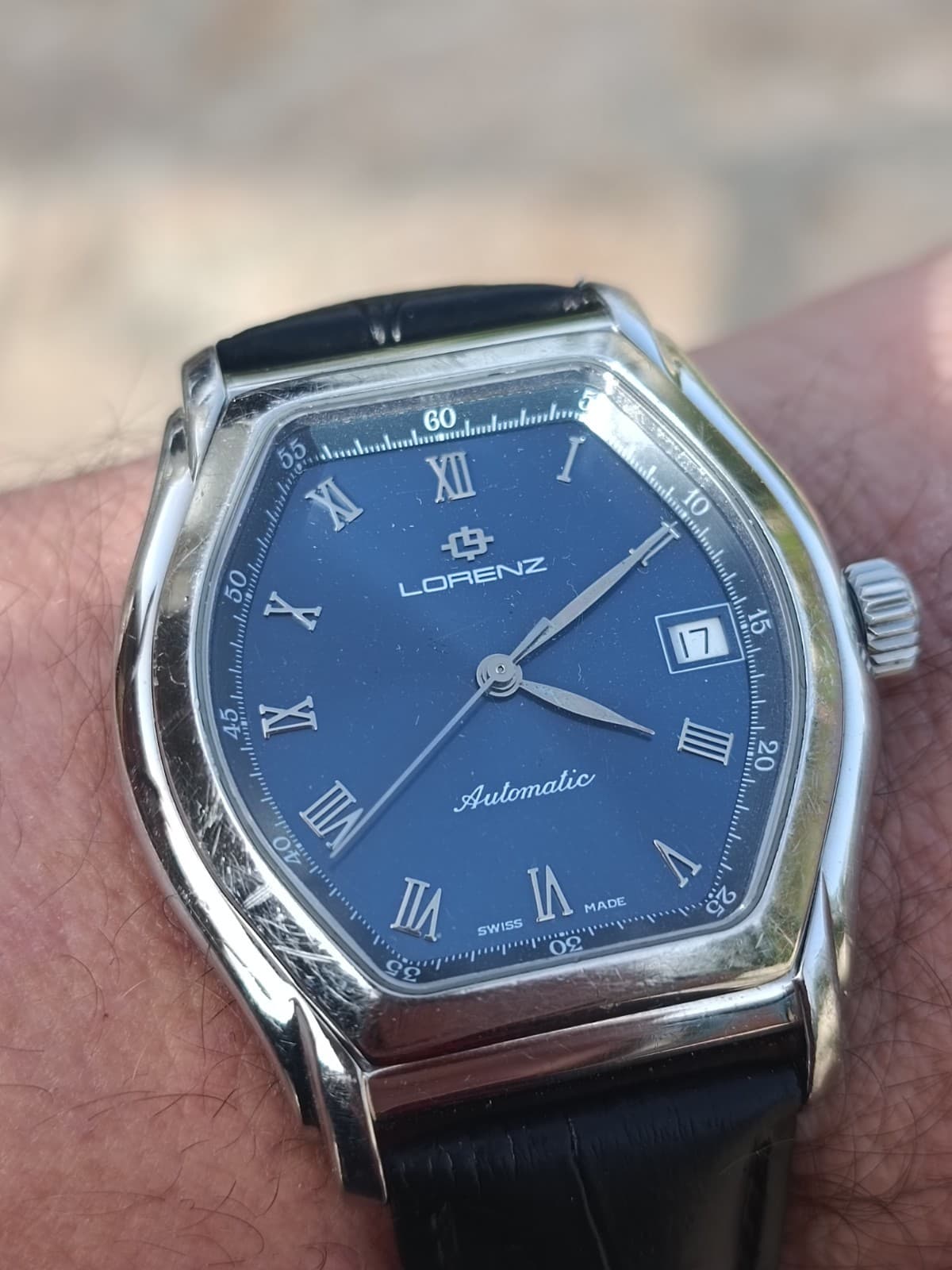 Lorenz Men's 17374 Swiss Made Steel Watch 90s