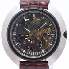 Citizen Automatic Watch 4-760166TA Black Skeleton Dial Men's Timepiece