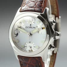 Corum Bubble Chronograph Quartz 196.250.20 White 36mm Unisex ETA 251.471 2000s
