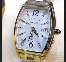 SEIKO LUKIA Blue Mother-of-Pearl Dial Limited Edition Solar Radio-Controlled Wat